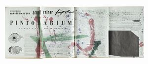 Fritz Hundertwasser / Arnulf Rainer / Ernst Fuchs: haben das PINTORARIUM gegrundet, Wien, 1959, 117x42.5 cm
