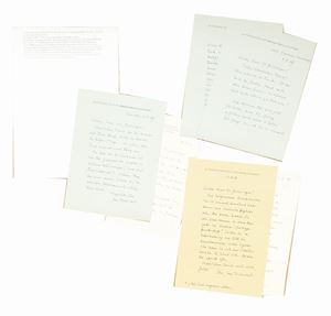 Corpus of 9 autographed letters on letterhead addressed to “Dr. Griesingen ”Berzona (Switzerland), 19 August 1967 - 3 November 1969