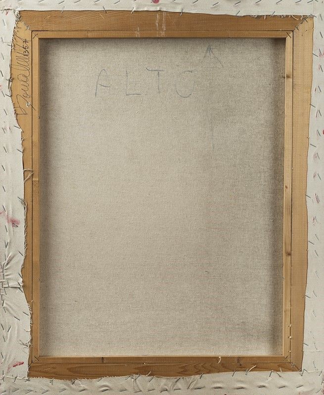 Agostino Bonalumi - Rosso, tela estroflessa e smalto