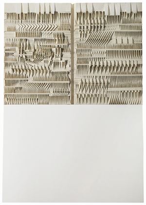Pomodoro Arnaldo - Immagine con risvolto, 1974
Scultura in 