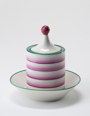 Ponti Gio - Polychrome porcelain inkwell