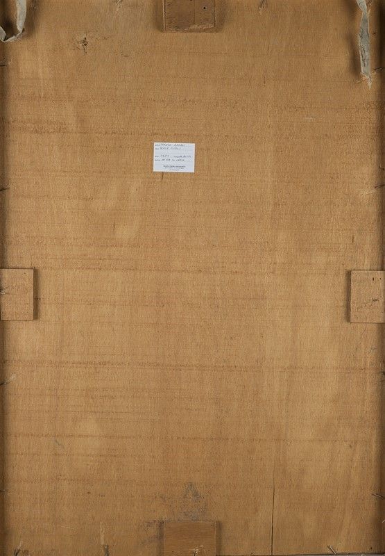 Franco Angeli - Senza titolo, 1972 - Tecnica mista su carta