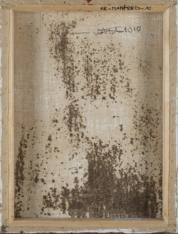 Hermann Nitsch - Senza titolo, KK Manfred 10, 2010, tecnica mista su tela