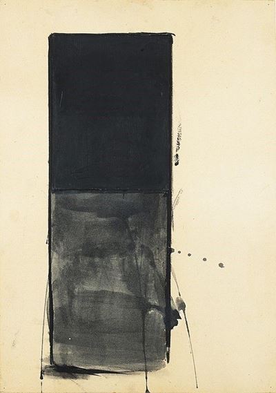 Senza titolo, 1989, mista su cartone, 72 x 50 cm