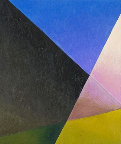Autore sconosciuto, Strada, 1986 - Olio su tela, 60 x 50 cm