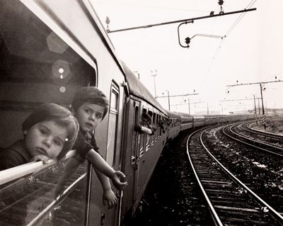 Senza titolo (Sul treno), stampa vintage alla gelatina ai sali d’argento