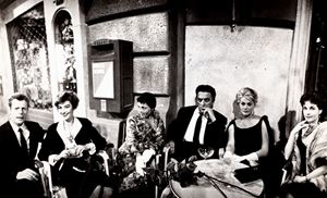 Mastroianni, Aime&#233;, Rainer, Fellini, Ekberg and Fourneux