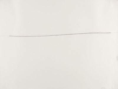Rettifica, grafite su carta 48x64 cm, 1971