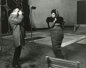 Federico Fellini and Sandra Milo
