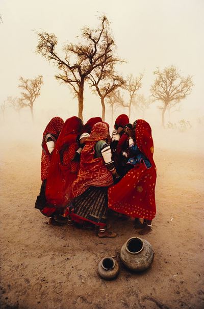 Dust Storm, Rajasthan, India, C-print, 1983