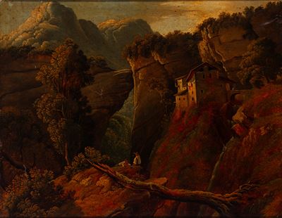 Paesaggio con Viandanti