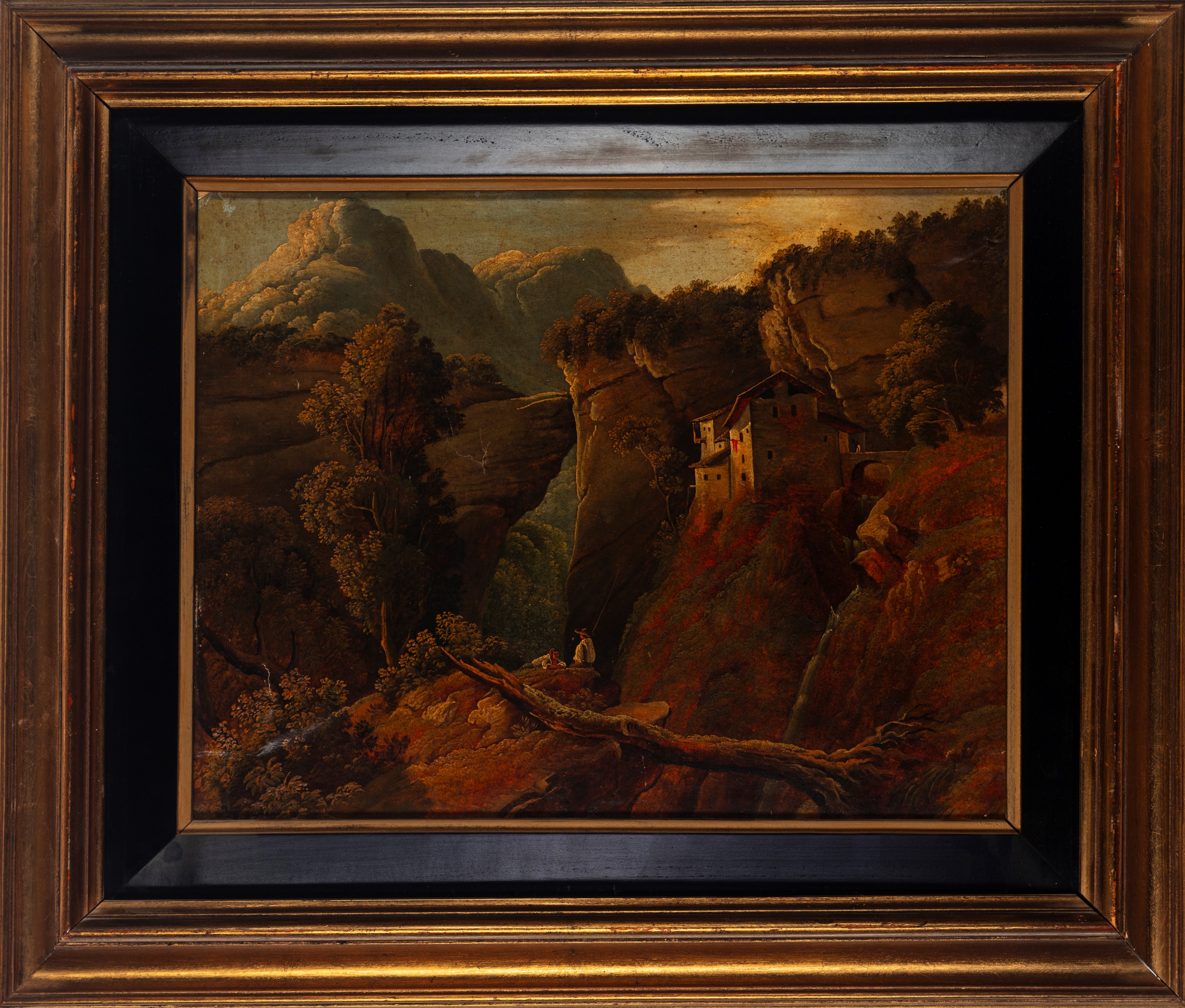 Pietro Senno - Paesaggio con Viandanti