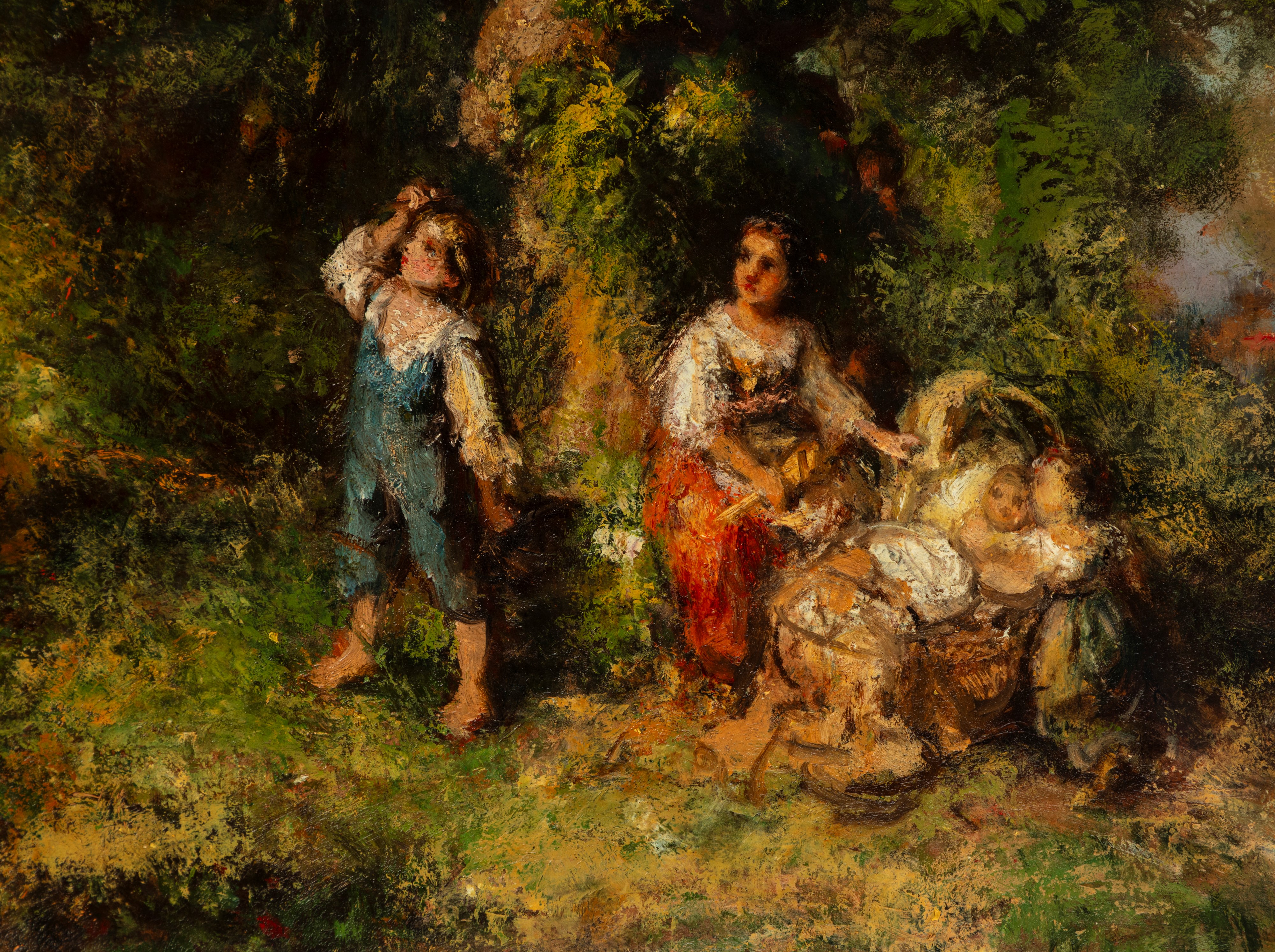 Daniele Ranzoni - Scena Campestre (in Giardino)