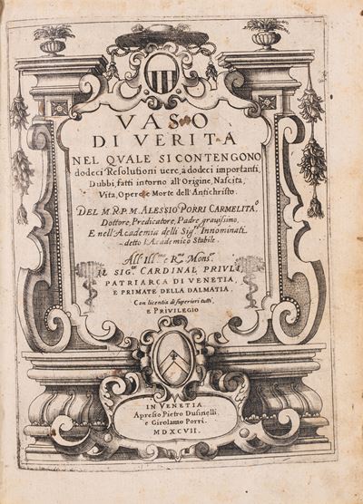 Vaso di Verità nel Quale Si Contengono Dodeci Resolutioni Vere, a Dodeci Importanti, Dubbi, Fatti...