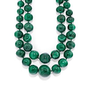 Collana con malachite 