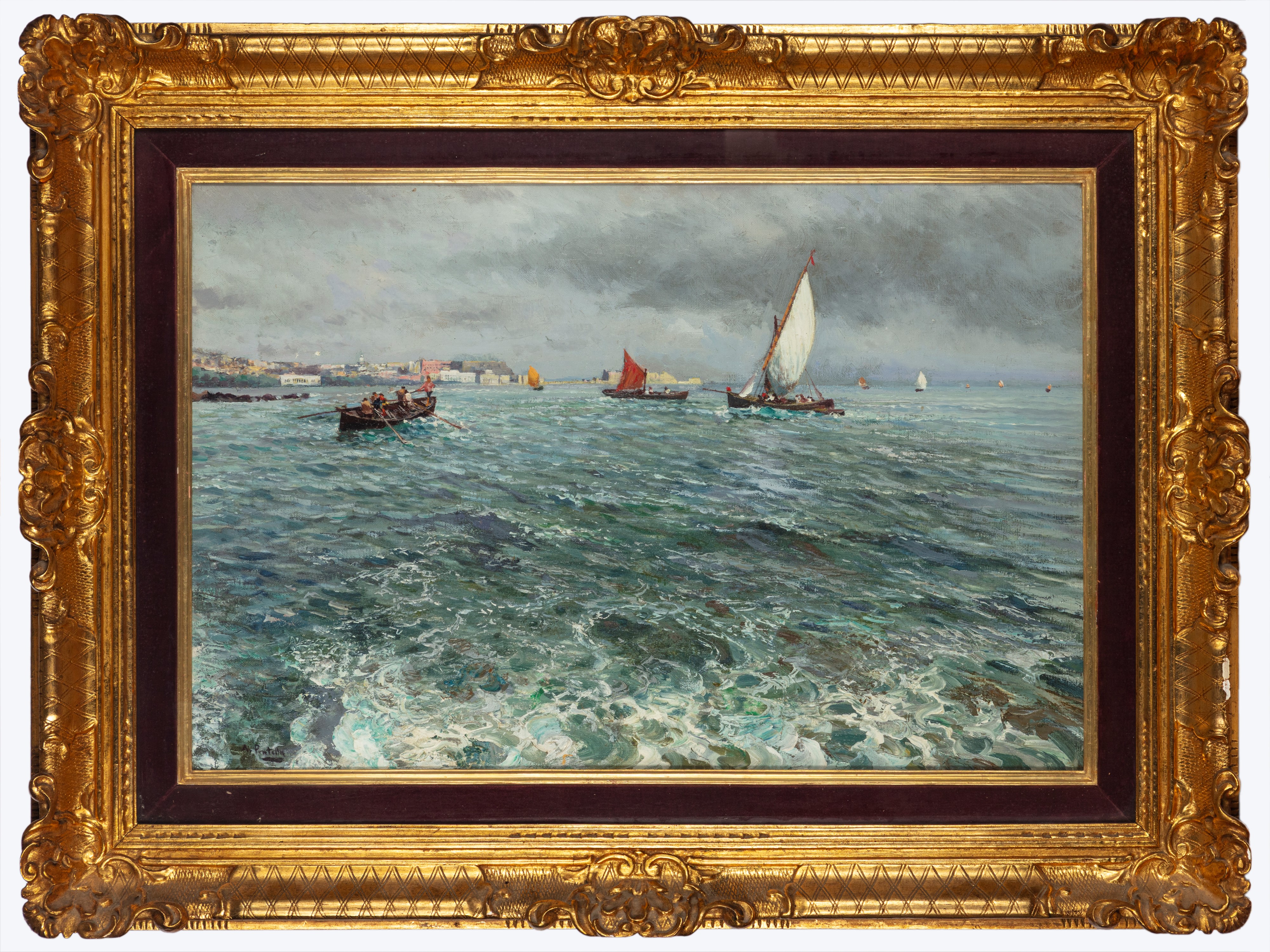 Attilio Pratella - Marina nel Golfo di Napoli