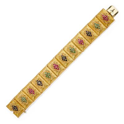 Bracciale con Pietre di Colore