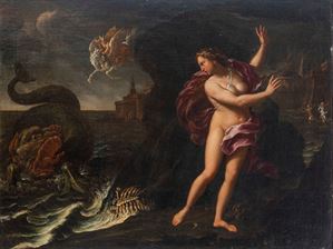 Scuola emiliana, secolo XVII - Perseo e Andromeda