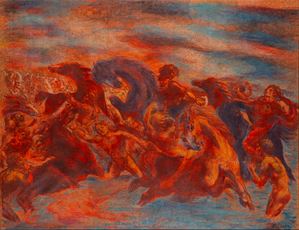 Cavalli e uomini rossi