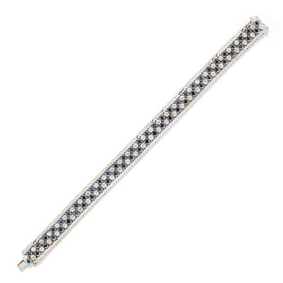Bracciale con Zaffiri e Diamanti