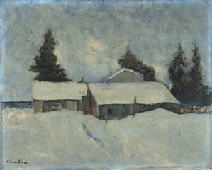Carrà Carlo - Paesaggio innevato