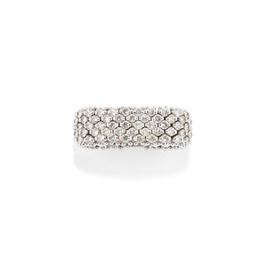 Diamond soft band ring