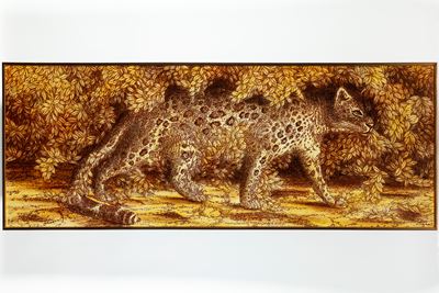 Pannello Serigrafato con Leopardo. 2011