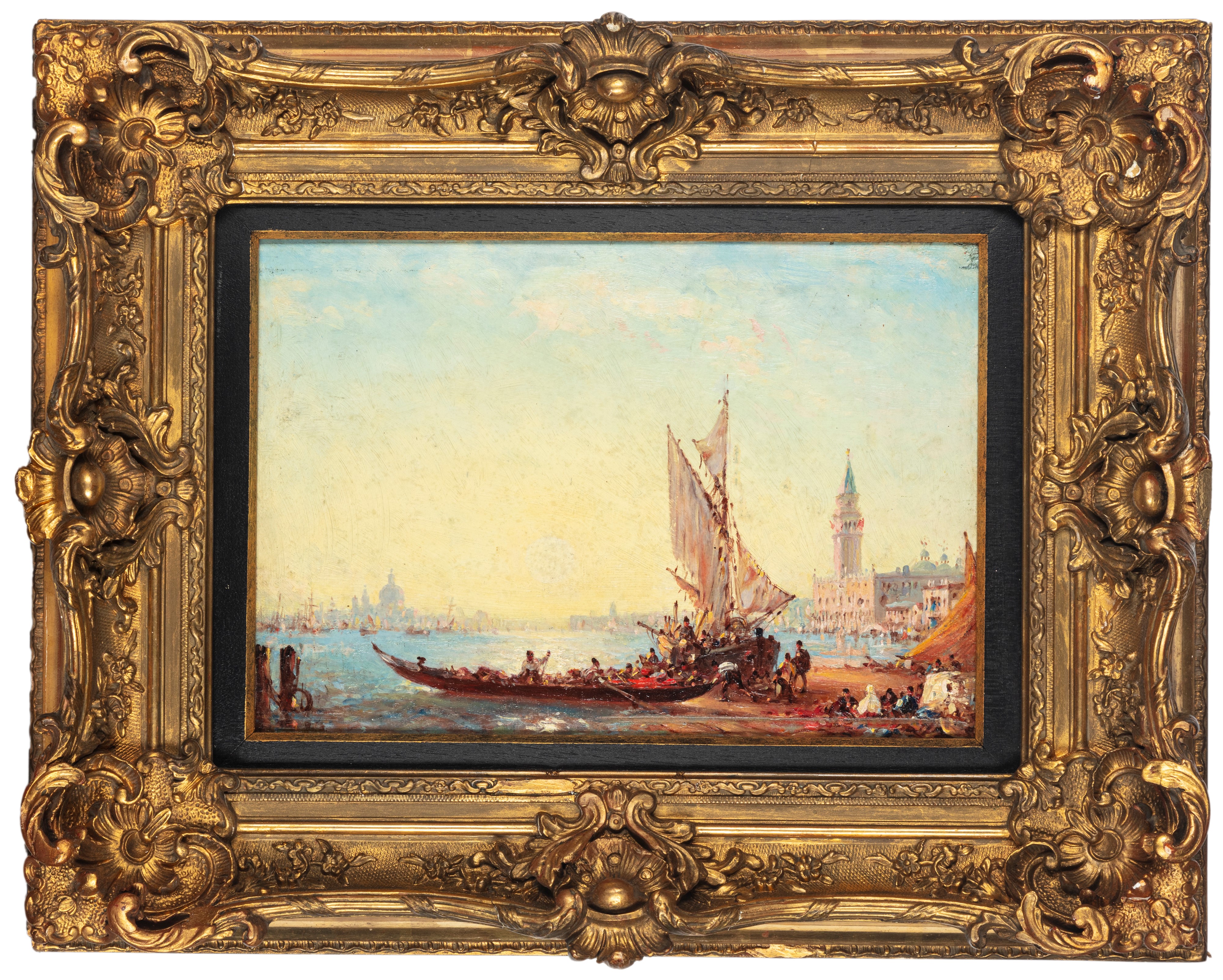 Attribuito a Charles-clement Calderon - Venezia, Riva degli Schiavoni