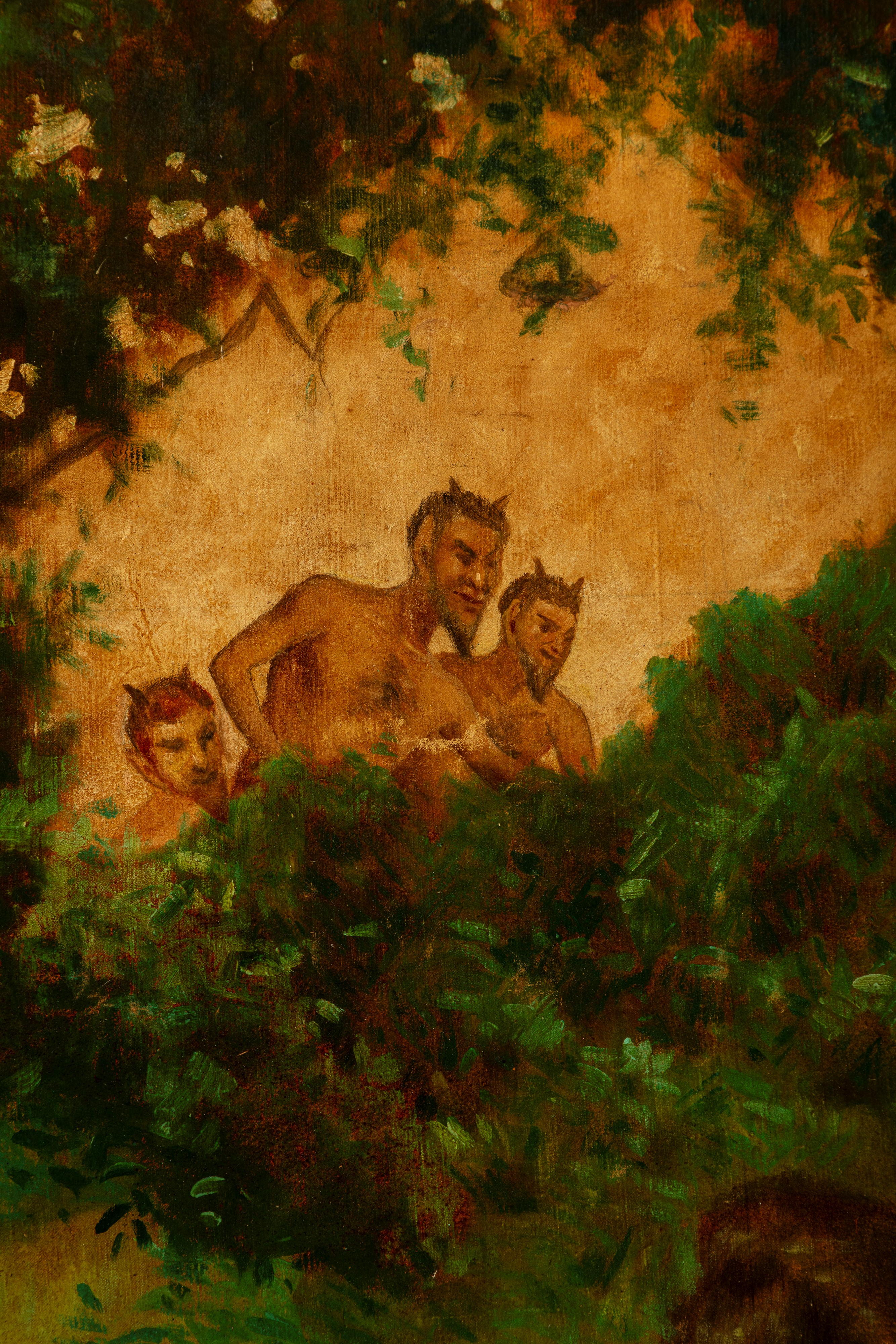 Ninfa al bagno sorpresa da satiri