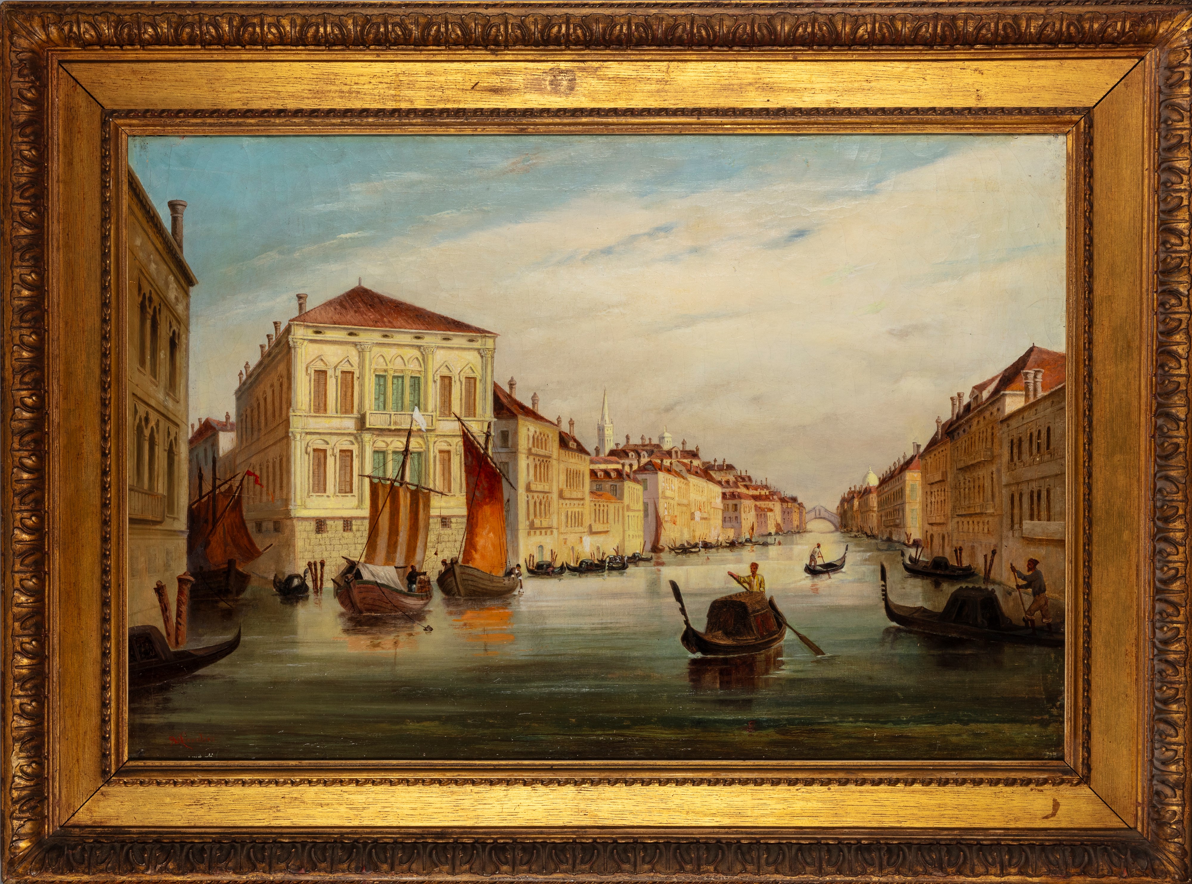 Robert Magnus Chevalier - Venezia, Canal Grande Verso Rialto