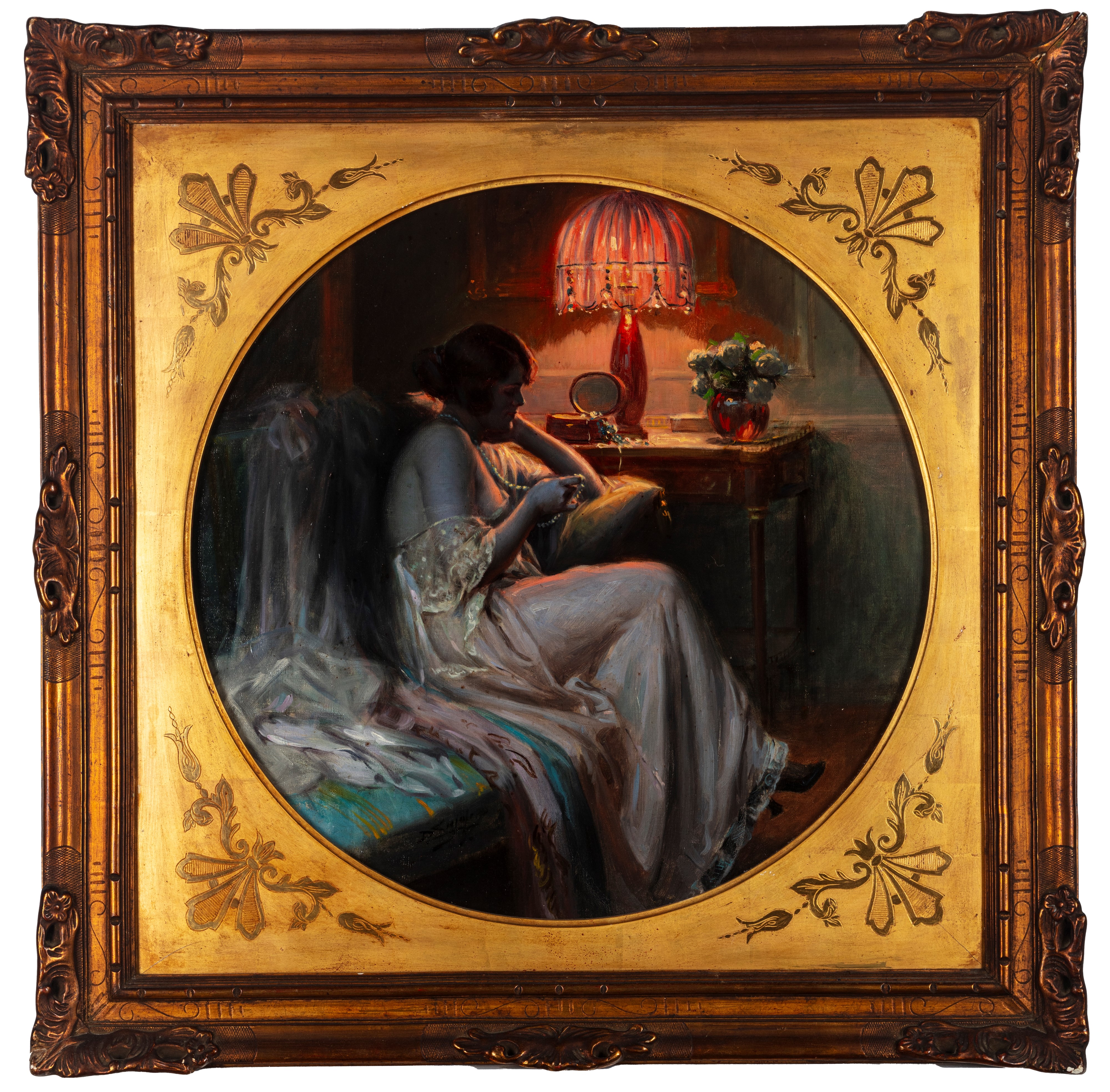 Chromo Publicitaire LU Gaufré - Lefevre Utile - Delphin Enjolras, Art Nouveau 1900
