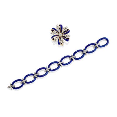 Spilla e Bracciale con Smalto