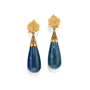 Orecchini pendenti con pietre dure