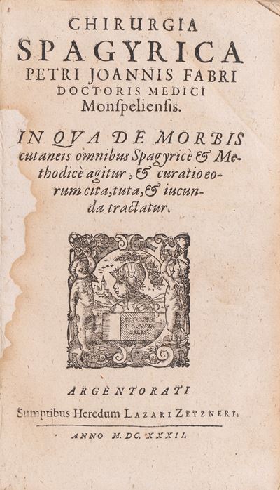 Chirurgia Spagyrica, 1632, Medicina