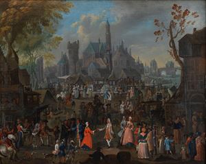 Scene of popular outdoor life