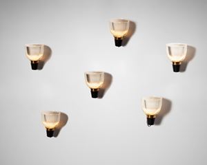 Set di sei lampade da parete, modello Lp5