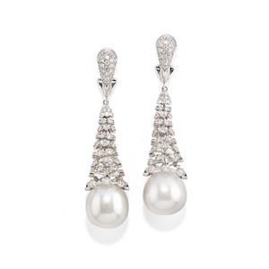 Orecchini pendenti con perle South Sea