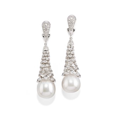 Orecchini Pendenti con Perle South Sea