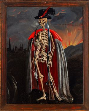The Death, oil on canvas, early 20th century