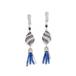Sapphire pendant earrings
