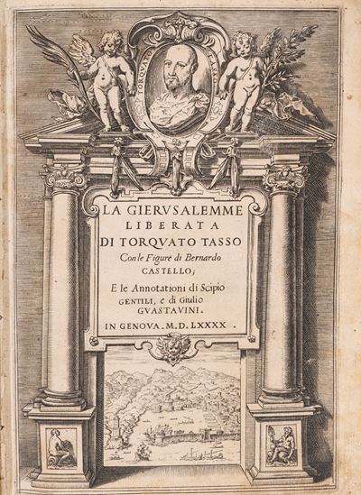 La Gierusalemme Liberata con le Figure di Bernardo Castello e le Annotationi di Scipio Gentili, e...