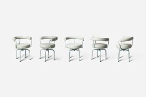 Set di cinque sedie, modello LC7
