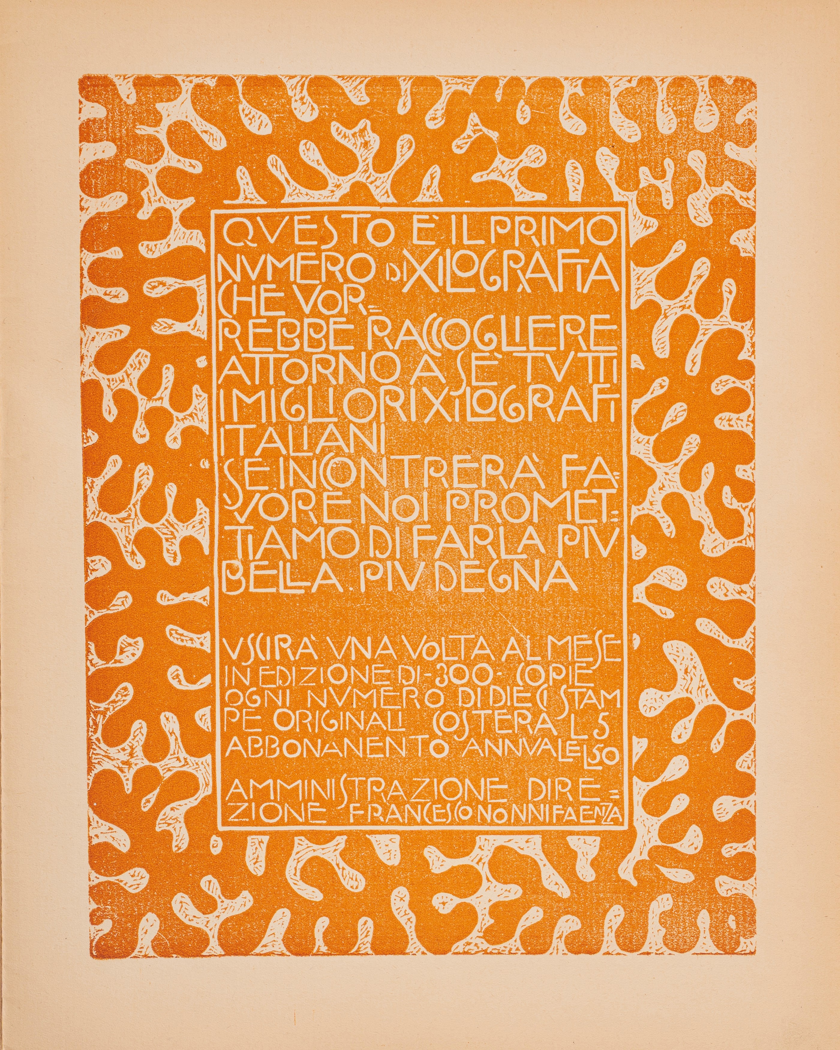 Xilografia - Pubblicazione Mensile di Xilografie Originali