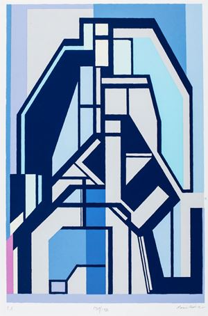 Composizione color blu