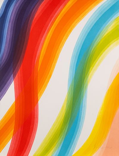 Dalla cartella Europa Unita, Francia - acquaforte acquatinta a colori, 1994