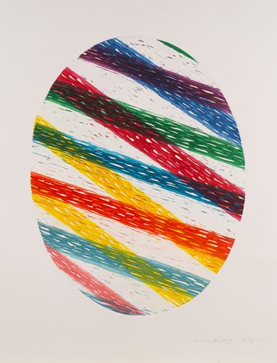 Ovale n.1 - Acquaforte acquatinta a colori