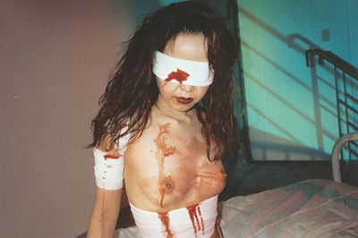 Shikijo (Bloody Blindfold Girl), Iris Print