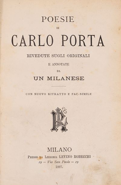 Poesie, Milano 1887