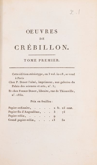 Oeuvres, 1802