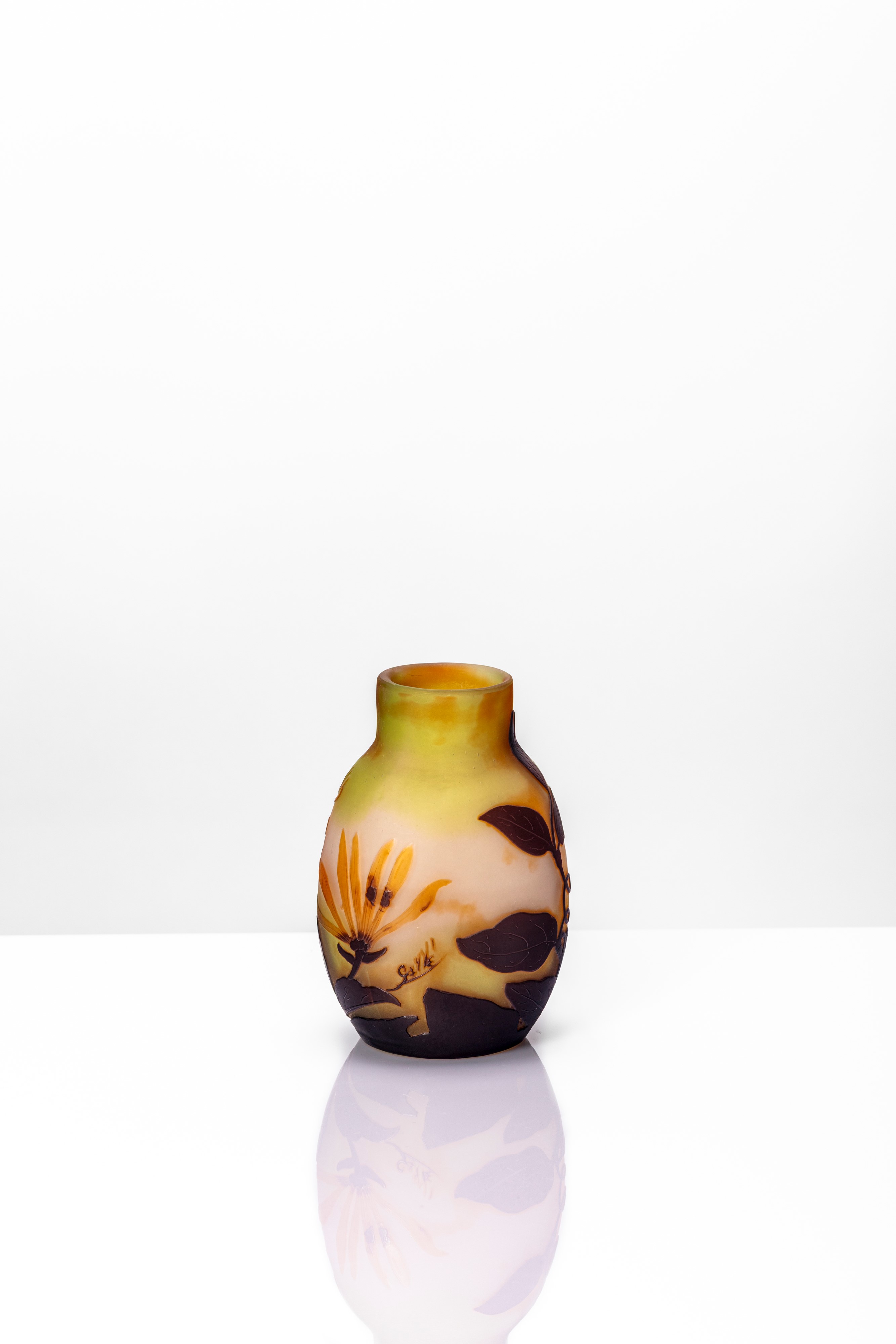 Émile Gallé - Vaso a Pancia Schiacciata